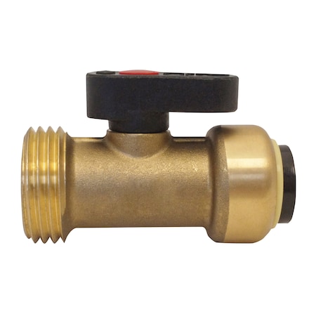 Apollo 1/2 in. Brass Push-To-Connect x 3/4 in. Male Hose Thread Straight Washing Machine Ball Valve FSBWMSV